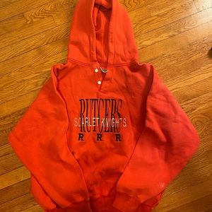 Vintage Rutgers Hoodie Collegiate Heavy 90s